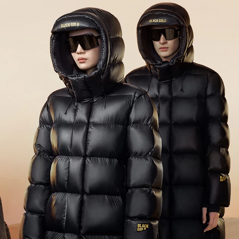 Goose Down Coat Women Luxury Designer Men Long Down Jacket 2023 Winter New Fashion Hooded Thickened Puffer Jacket Man Clothes
