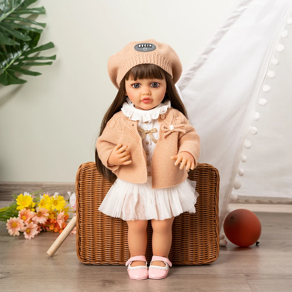 Кукла реборн силиконовая виниловая, 55 см | AliExpress