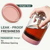 Glass Sealed Jar Kitchen Refrigerator Storage Jar Leak-Proof Food Storage Container Milk Fruit Coffee Fresh-keeping Jar with Lid 4