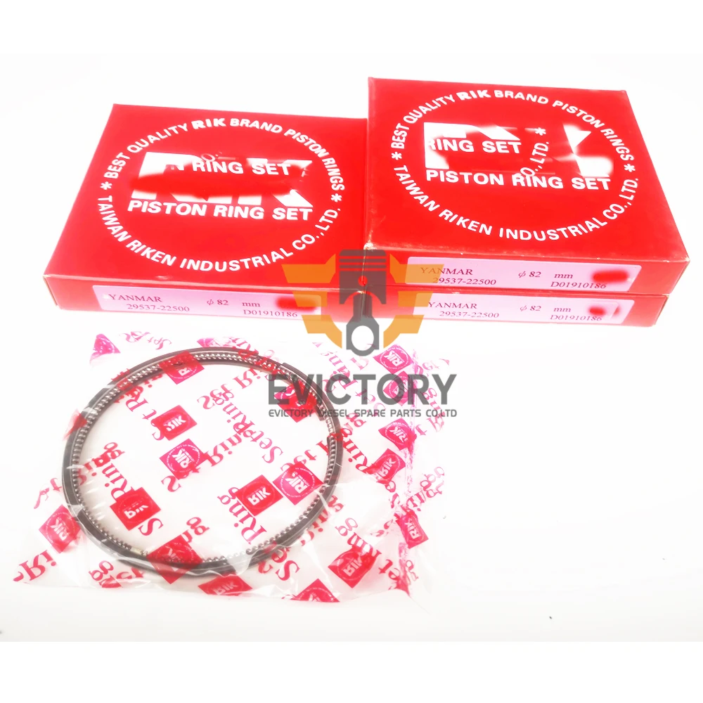 

Full set 3D82AE 3D82E 3TNE82 3TNE82A piston ring set for Yanmar Mini excavator