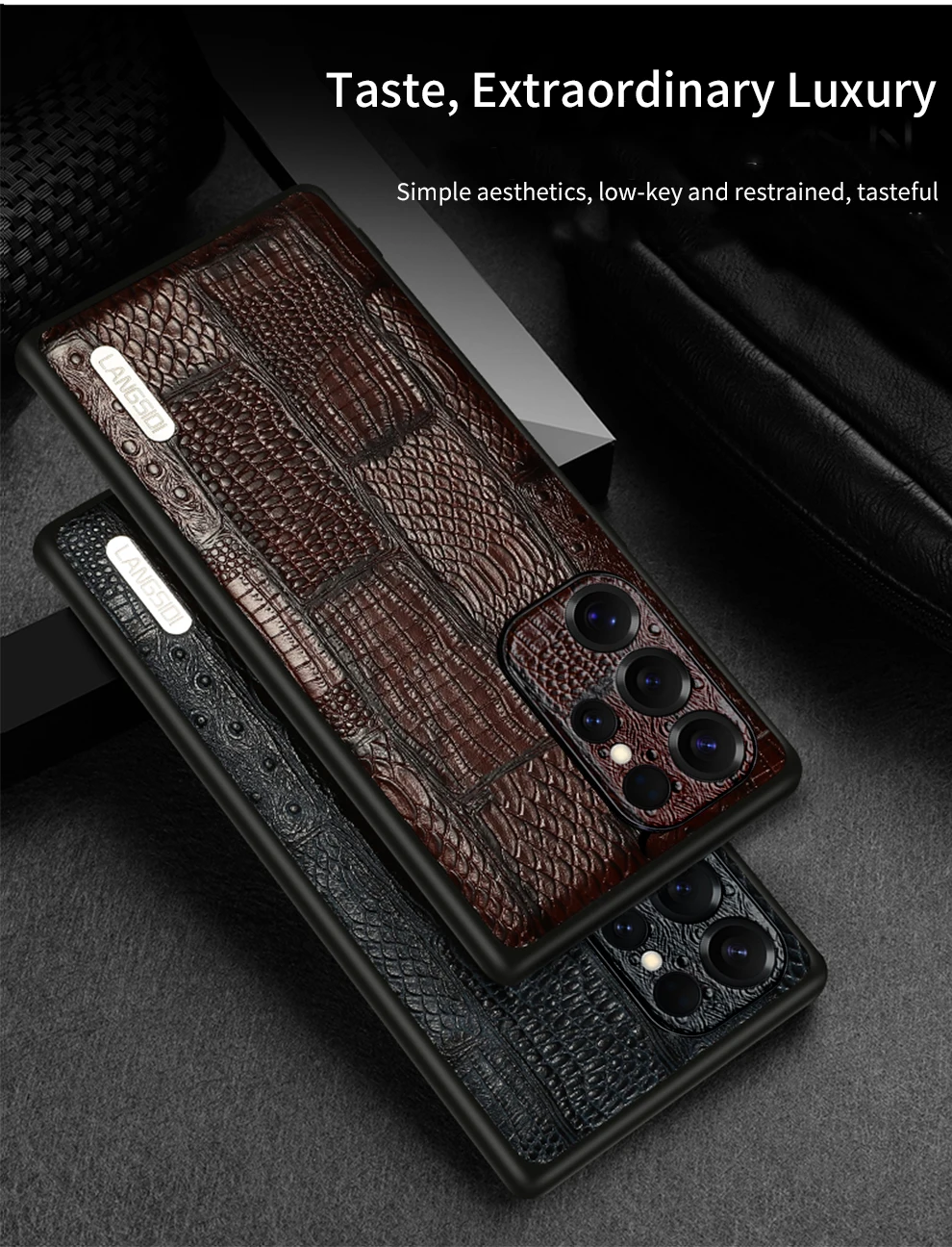 LANGSIDI Genuine Leather Retro Phone Case For Samsung Galaxy S 25 S25 S23 S24 Ultra S24 Plus S25Plus S25Ultra Luxury Back Cover S2cc62d0f88d54173b901176ee2d3c01fw