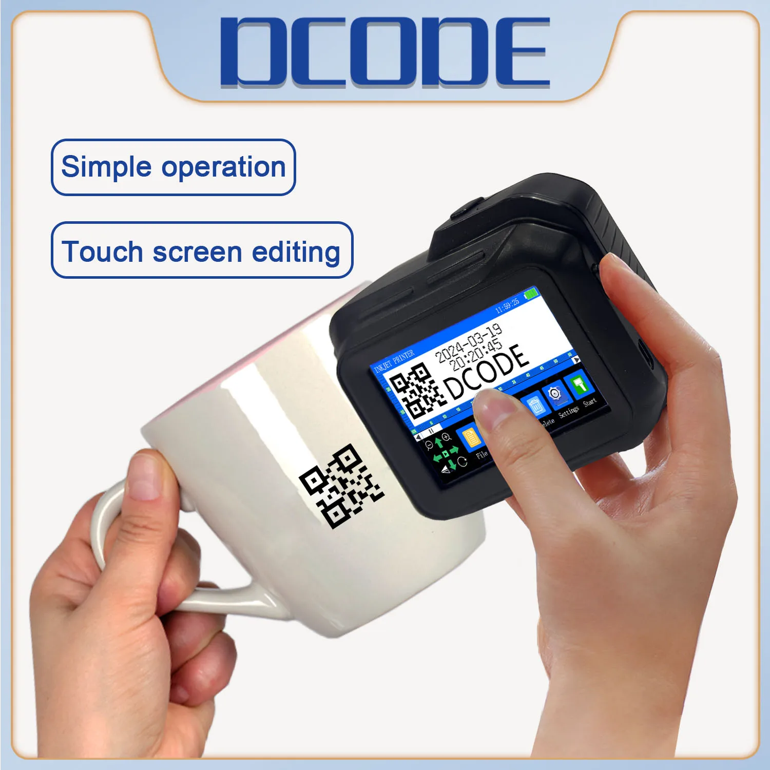 DCODE-Mini-Portable-12-7mm-Thermal-Inkjet-Printer-for-Text-QR-Barcode ...