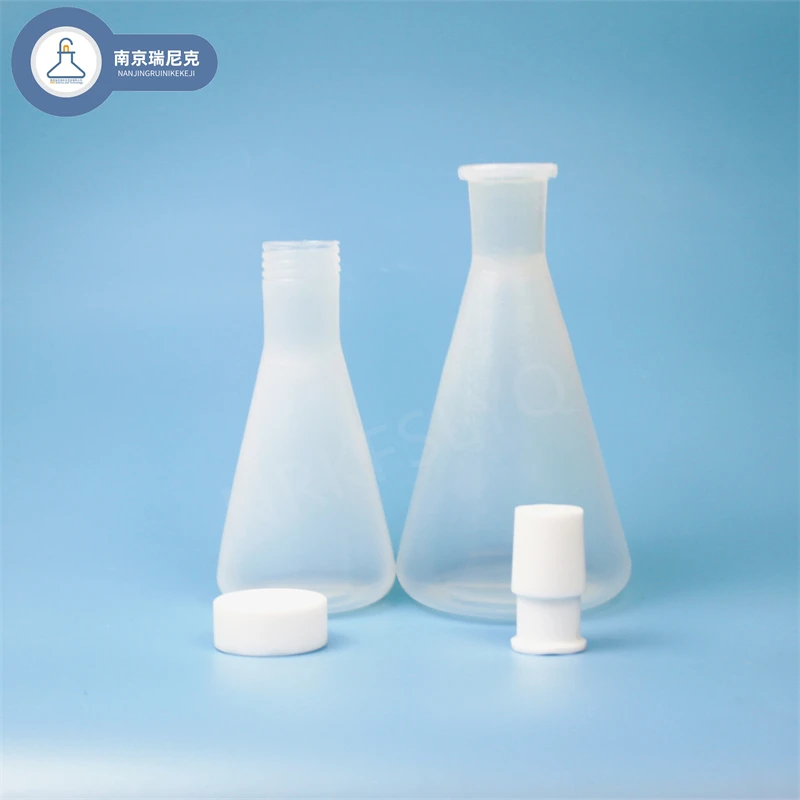다중 목 PFA 삼각 플라스크, 산 및 알칼리 내성, 고온 내성 원뿔형 반응 플라스크, 250ml