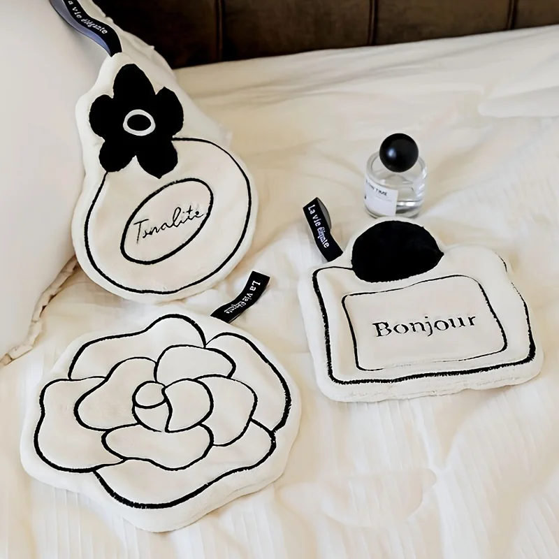 Highly Absorbent Camellia Hand Towel, Soft Towel, Hanging Handkerchief, Suitable for Kitchen and Bathroom, with Hanging Ring