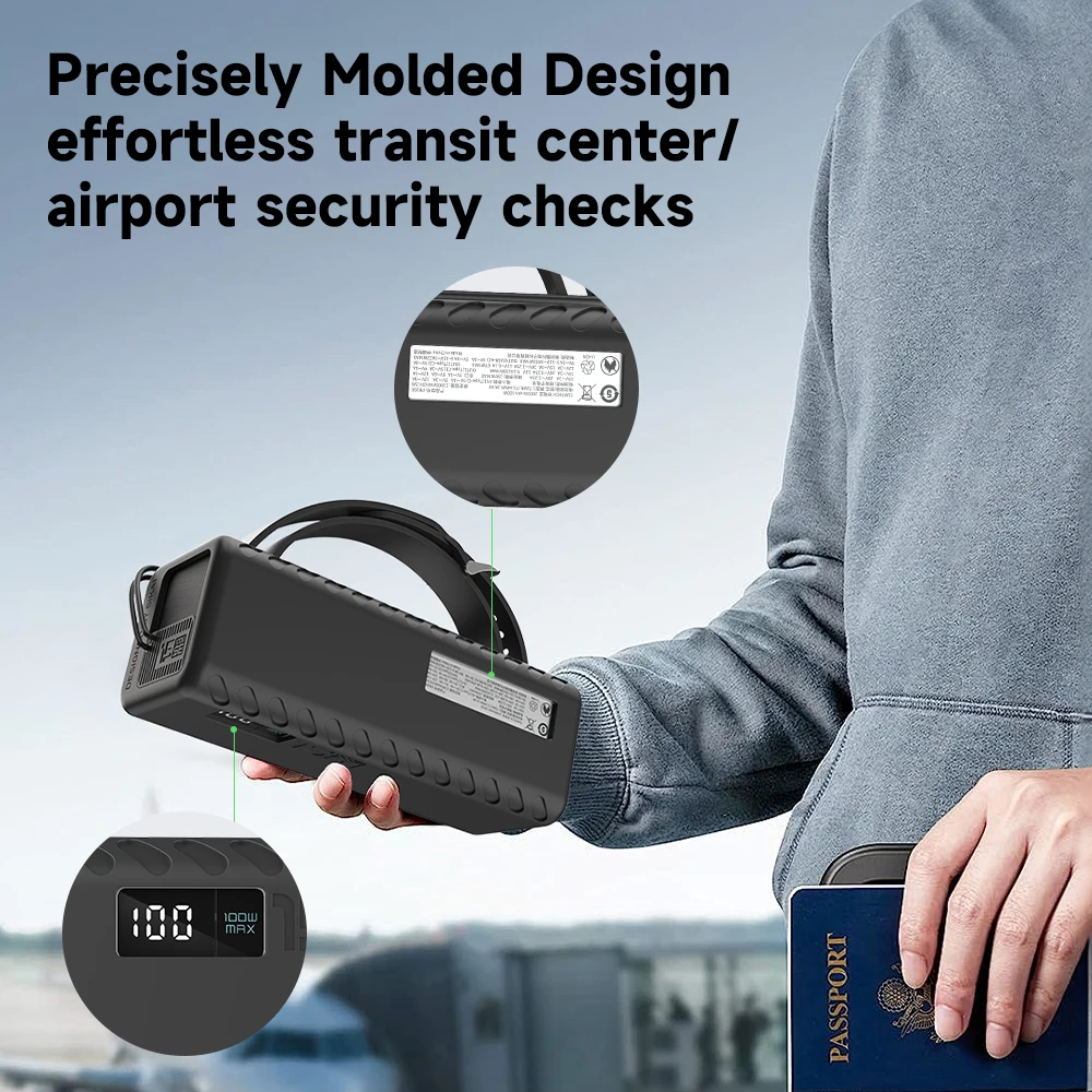 Power Bank Case For CUKTECH No.15se Outdoor Travel Bag Sim TF Card Eject Pin Storage Cable Organizer