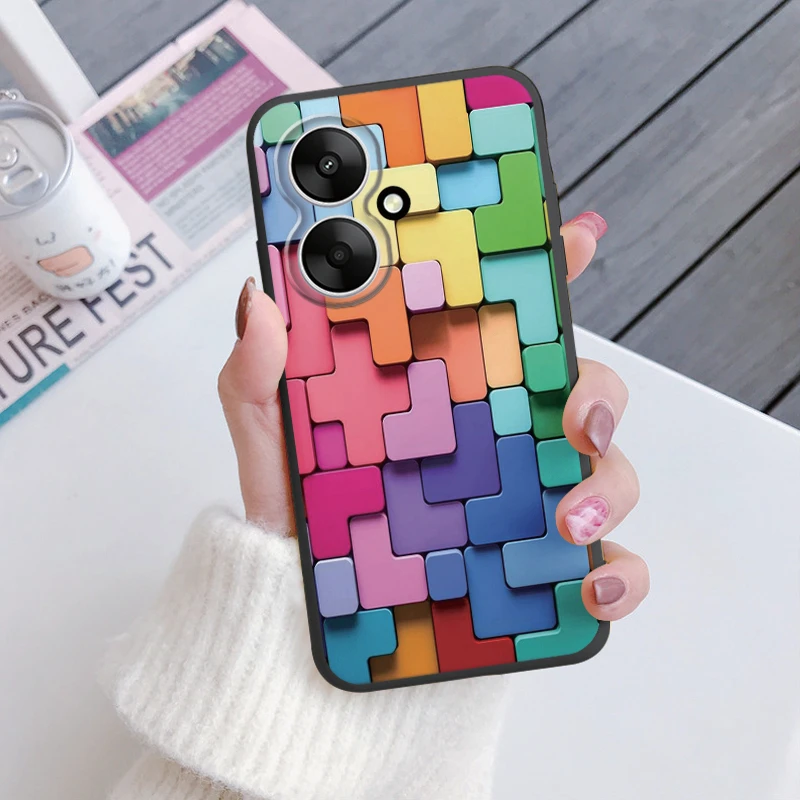 Leopard Print Shockproof Soft Silicone Phone Case Cover for Xiaomi Redmi 13C 5G 6.74