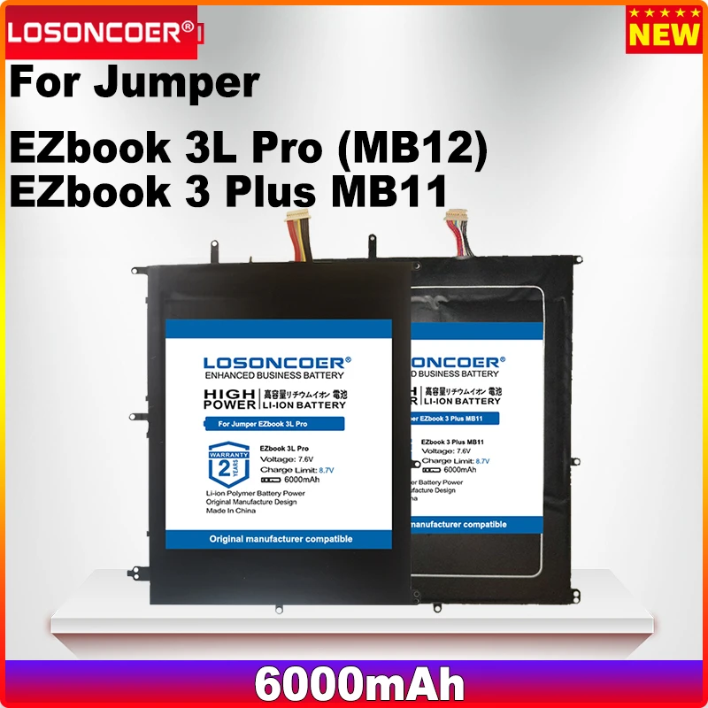 

6000mAh TH140A , HW3487265 Battery For Jumper EZbook 3L Pro (MB12) HW-3487265 For Jumper EZbook 3 Plus MB11 Tablet PC Battery