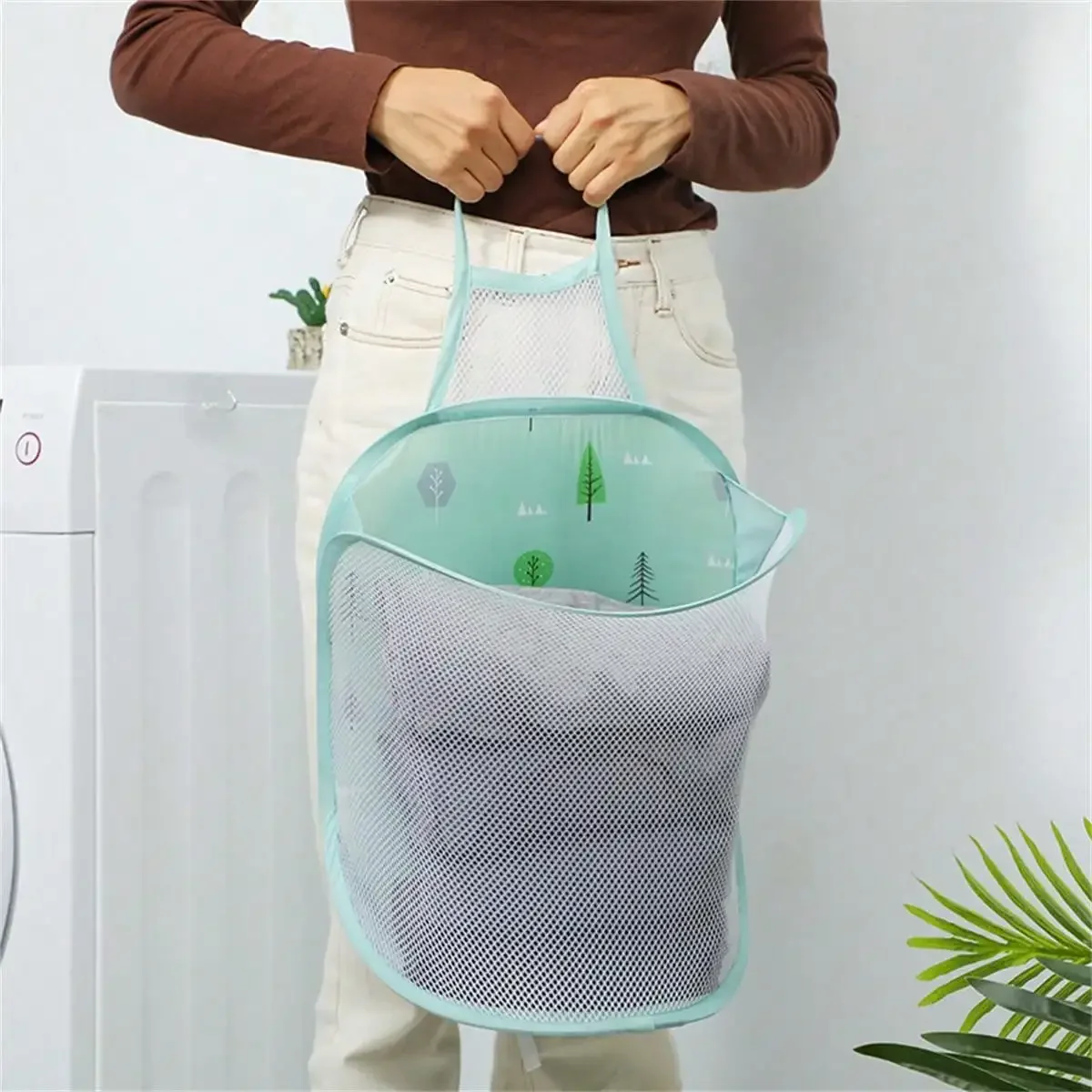 Portable Foldable Laundry Baskets Bathroom Dirty Clothes Organize Deposit Container Space Saving Household Sundries Organization