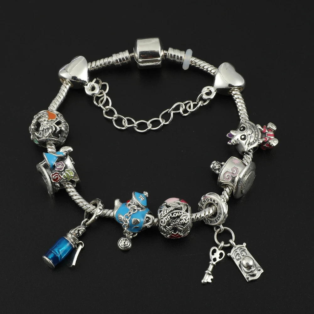 Pandora Alice In Wonderland Charm Bracelet Disney Alice In