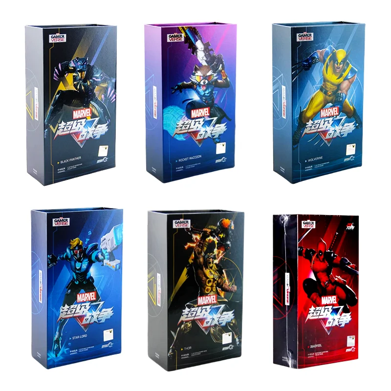 Original ZD Toy Super War Series Deadpool Thor Wolverine Star Loro