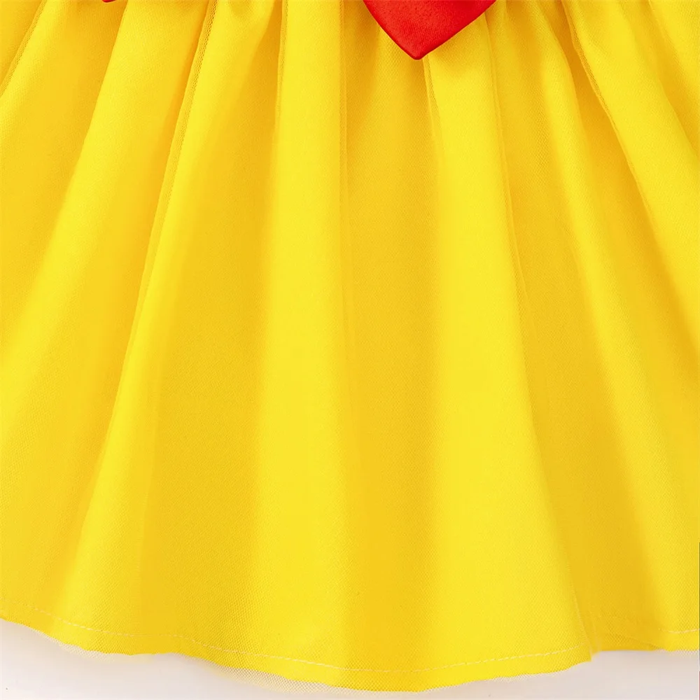 Kleinkind Schneewittchen Gelb Klettern Kleidung Baby Frozen Elsa Crawl Kleid Mädchen Taufe Abendkleid Kleinkind Aladdin Kostüme Tragen – Detail 6