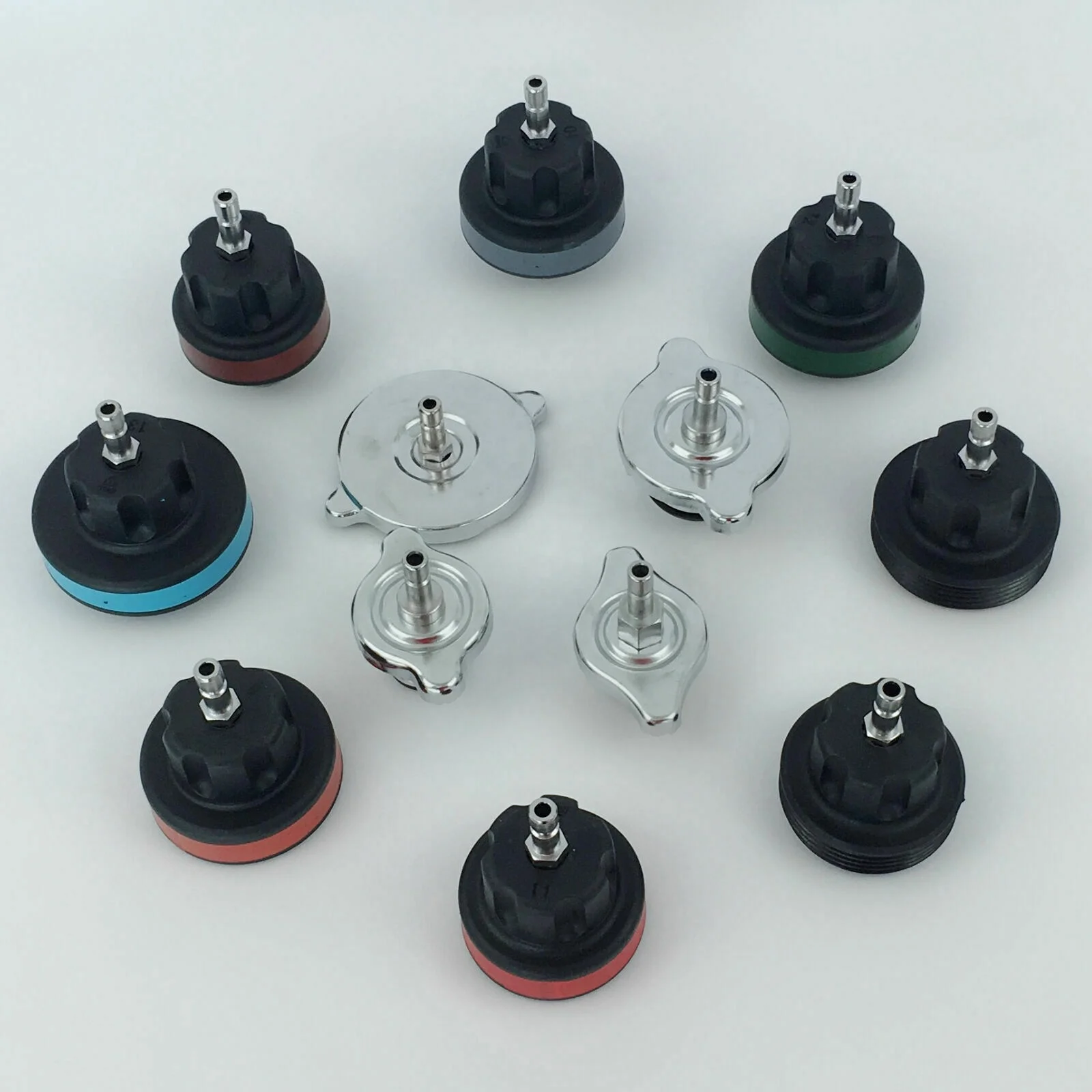 VIKTEC 기타 차량 도구 28pc Herramientas-para- Automotriz 범용 라디에이터 냉각 시스템 압력 테스터 어댑터 세트, 차량 공구 압력 시험기