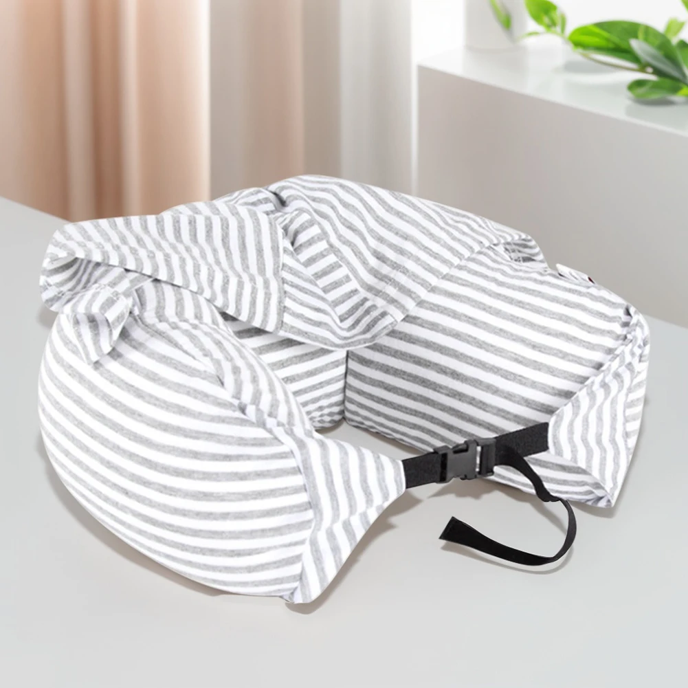 Stuffable Neck Pillow Travel Neck Pillow with Hood Soft Fillable Lightweight Case for Travel Essentials