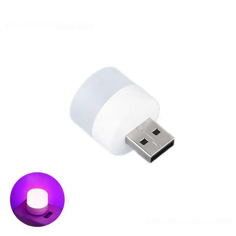 

1PCS Night Light Mini LED Night Light USB Plug Lamp Power Bank Charging USB Book Lights Small Round Reading Eye Protection Lamps