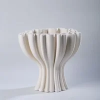 Ceramic Special-shaped Vases 3D Printing Modern Simple Flowerpot  Luxury Nordic Original Funny Gifts Creative Room Decoration 1