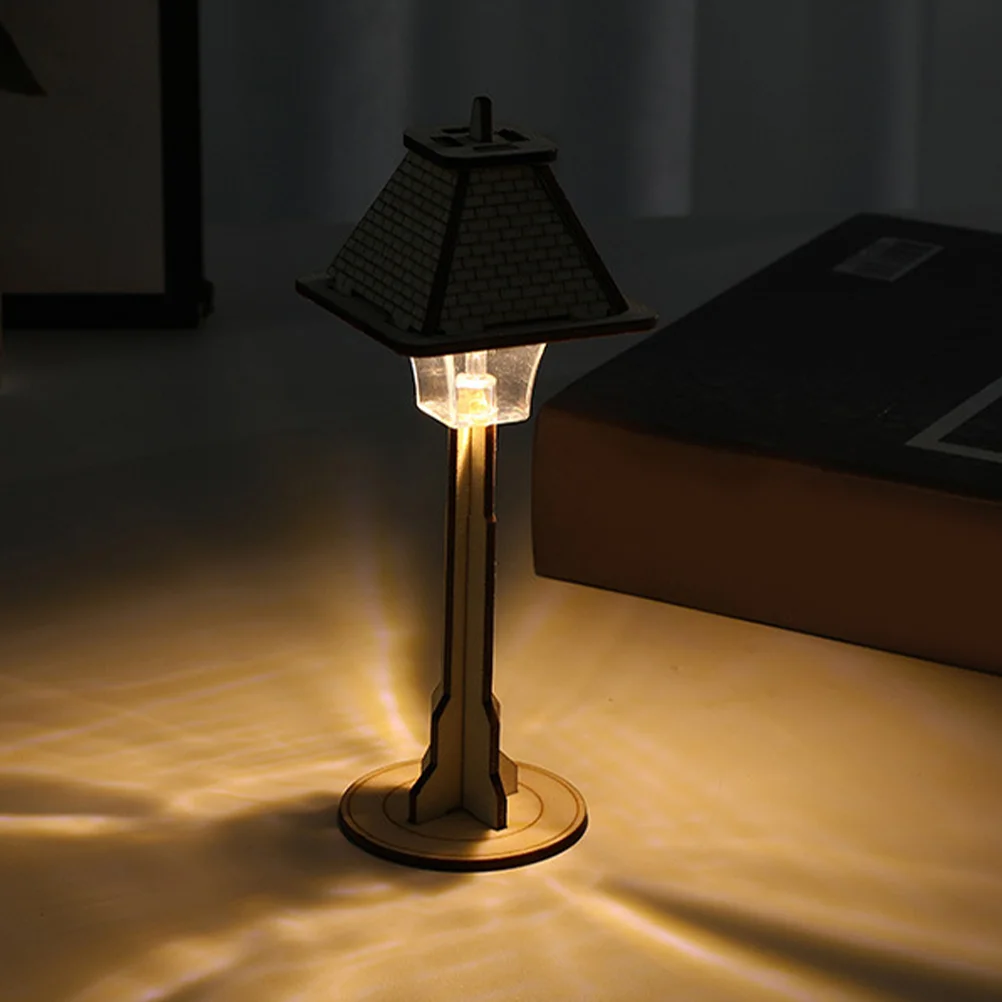 

Puzzle Pieces Wooden Table Lamp Child Kids and Crafts Plastic Science Plaything