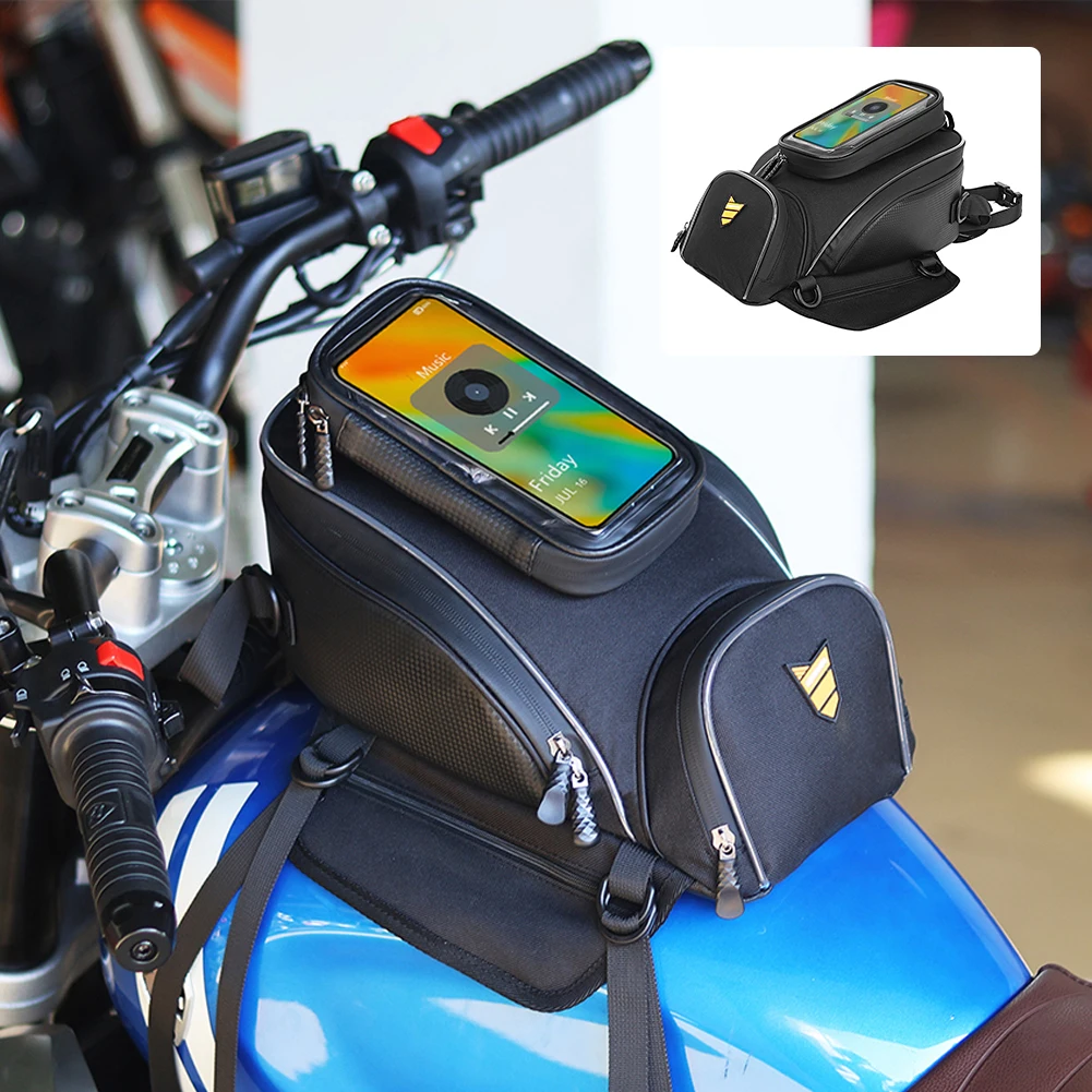 Universal Motorcycle Tank Bags Luggage Cell Phone Navigation Support GPS Side Bag Leg Waterproof Saddle Bag