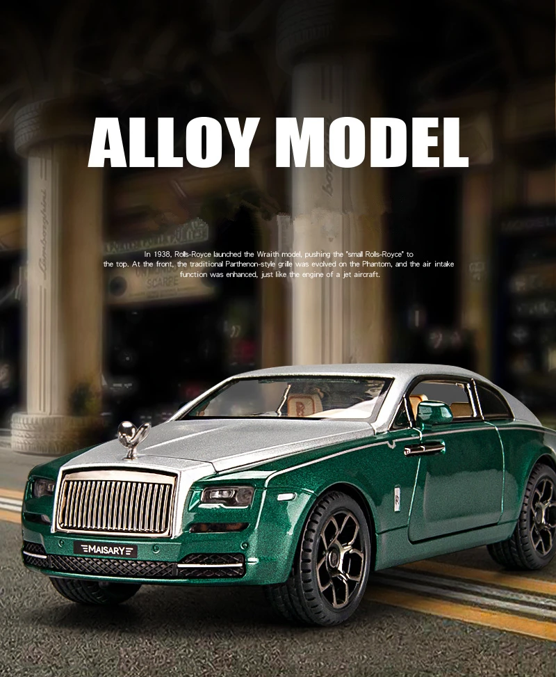 1:24 Rolls Royce Wraith Mansory Alloy Diecast Toy Vehicles