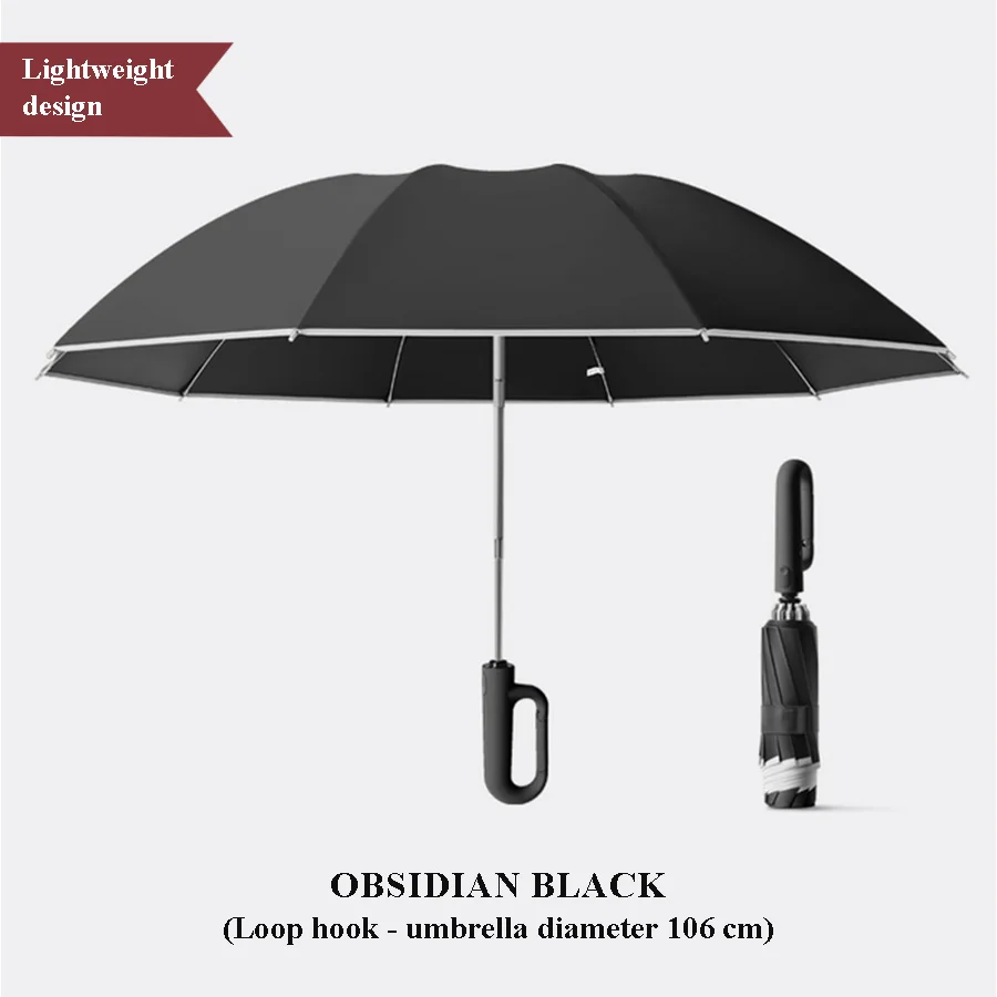 60 Bones Strong Windproof Automatic Folding Sunshade UV Protection Large Parasol For Men Women