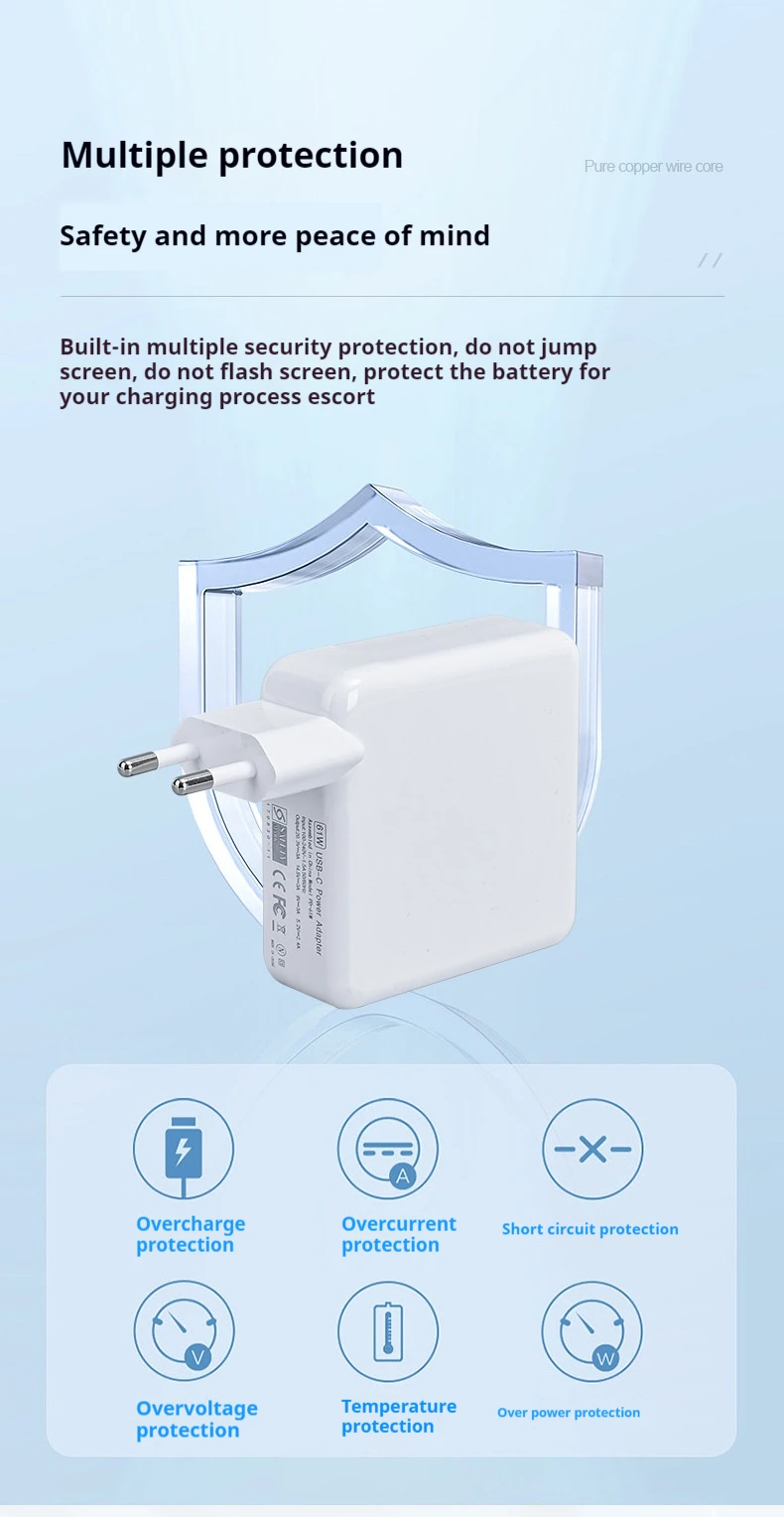 30W 61W 87W 96W USB PD Charger Power AC Adapter For MacBook Pro 16 15 New Air 13 Inch 2020/2019/2018 Works With Type C_voghion.com
