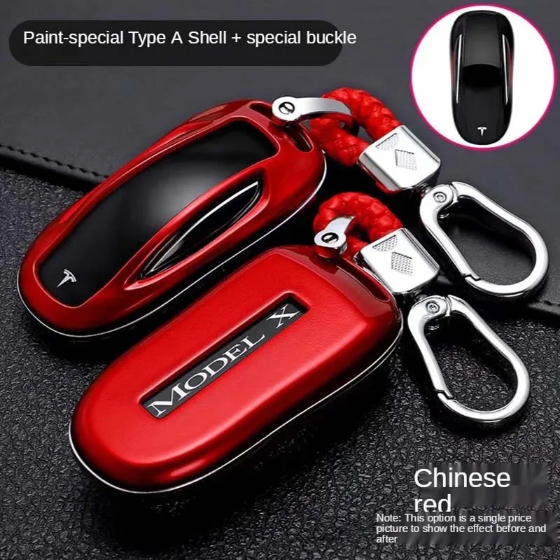Custodia per chiave Auto in fibra di carbonio Shell per Tesla Model X Y Holder telecomando Fob portachiavi ABS accessori Auto protettivi - S2cc73907254a483a8f7aba0631bc8ed0h