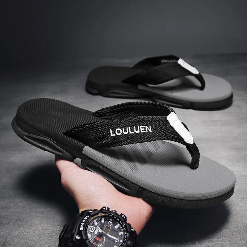 High quality brand men flip flops summer beach flip flops men fashion breathable casual men Beach slippers summer outdoor