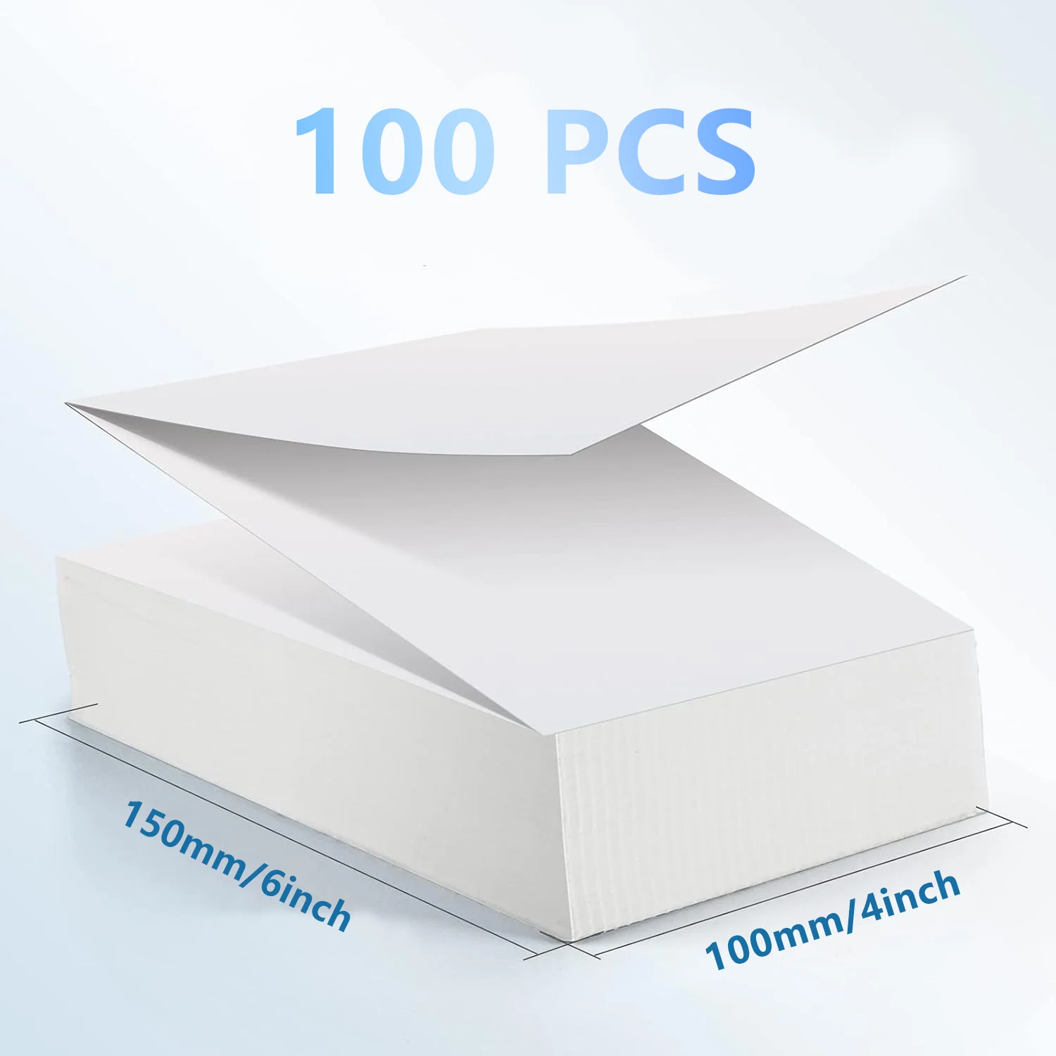 Directe Thermische Etiketten 6 Rol 1500 Etiketten Verzendlabels Wit 4 x 6 (101x152mm) Verpakking Enveloppen Etiketten voor Directe Thermische Printers