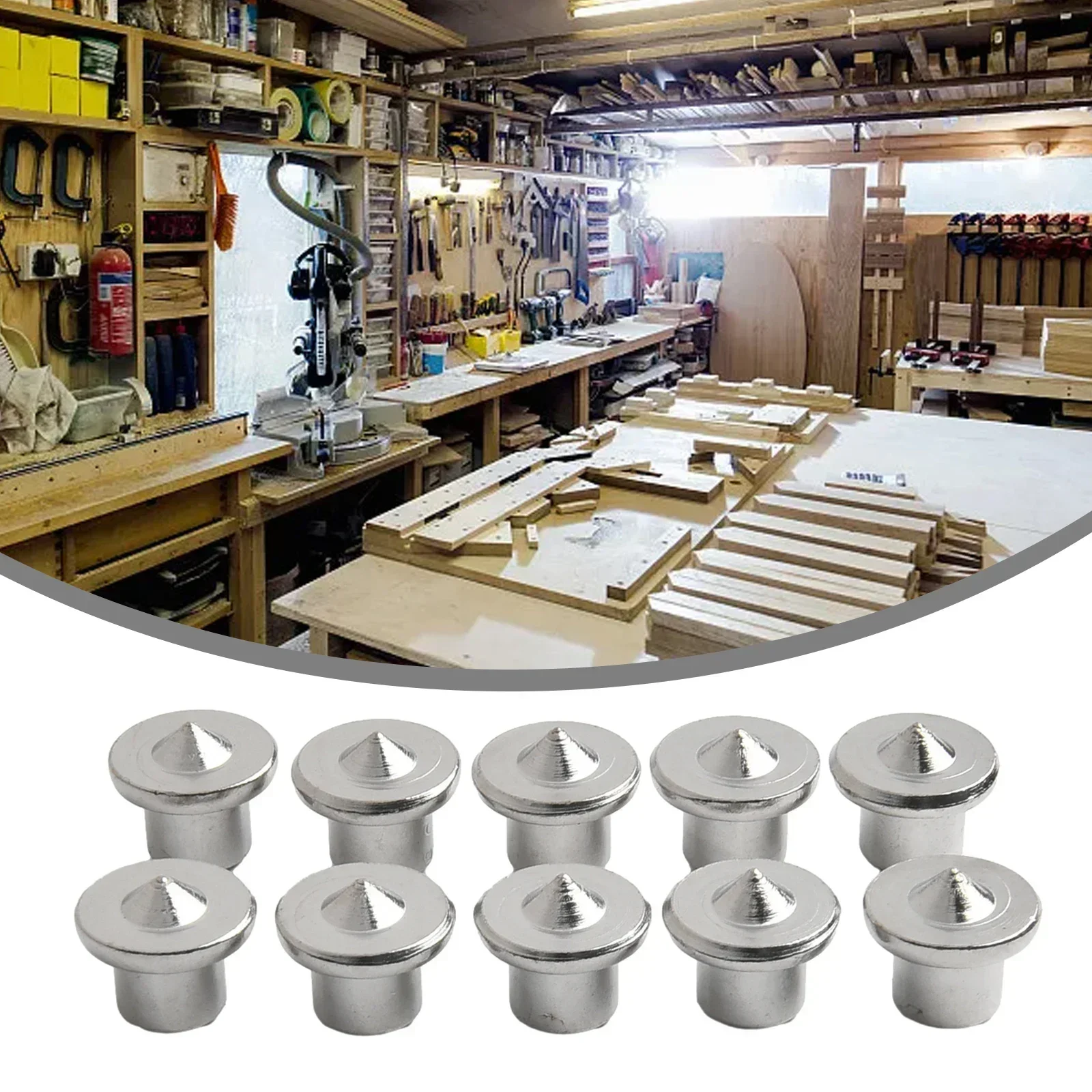 Wooden Dowel Pins 10Pcs Dowel Centre Point Pins 6/8/10/12mm Wood Timber Marker Hole Tenon Center Woodworking