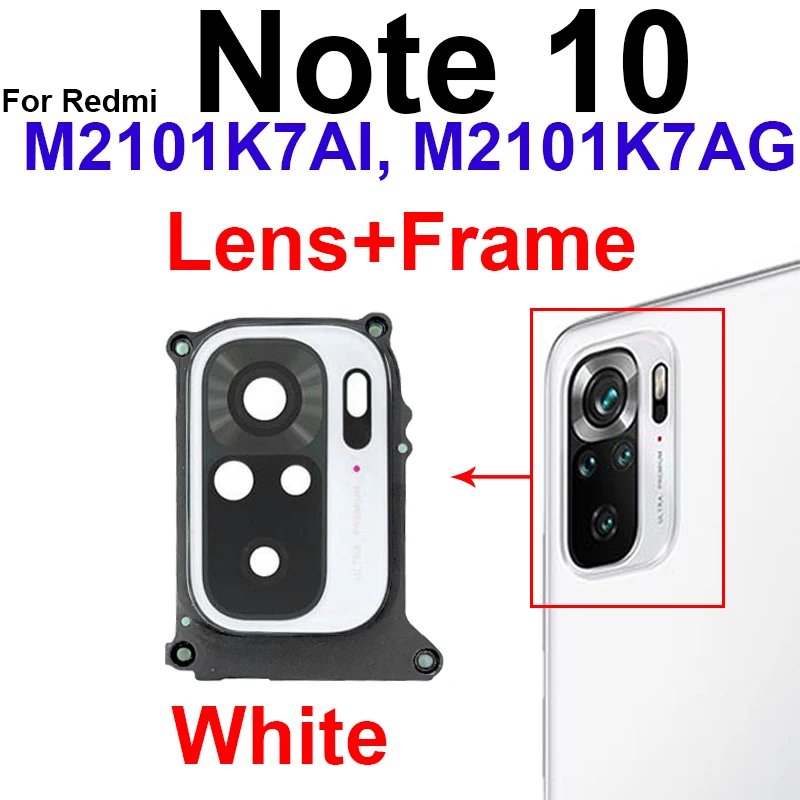Premium Back Camera Glass Lens Frame with Adhesive