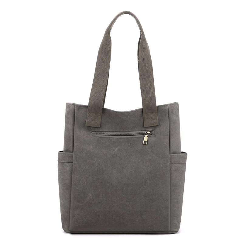 Large Capacity Canvas Shoulder Bag for Women Lady's Casual Top-Handle Bag Daily Use Handbag Lady Shopping Totes Travel Bag 2023