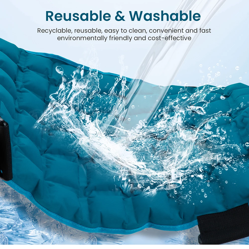 2-IN-1 Ice & Hot Compress Pad Waterproof 58*35cm Multi-functional Ice Cooling Pack Heatng Compress Pad Reusable Body Cooler Mat