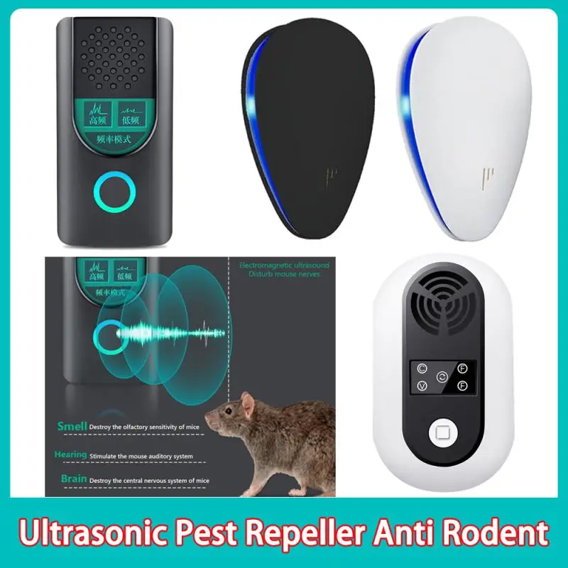 

Pest Reject Ultrasound Mouse Cockroach Repeller Device Insect Rats Spiders Mosquito Killer Pest Control Household Pest