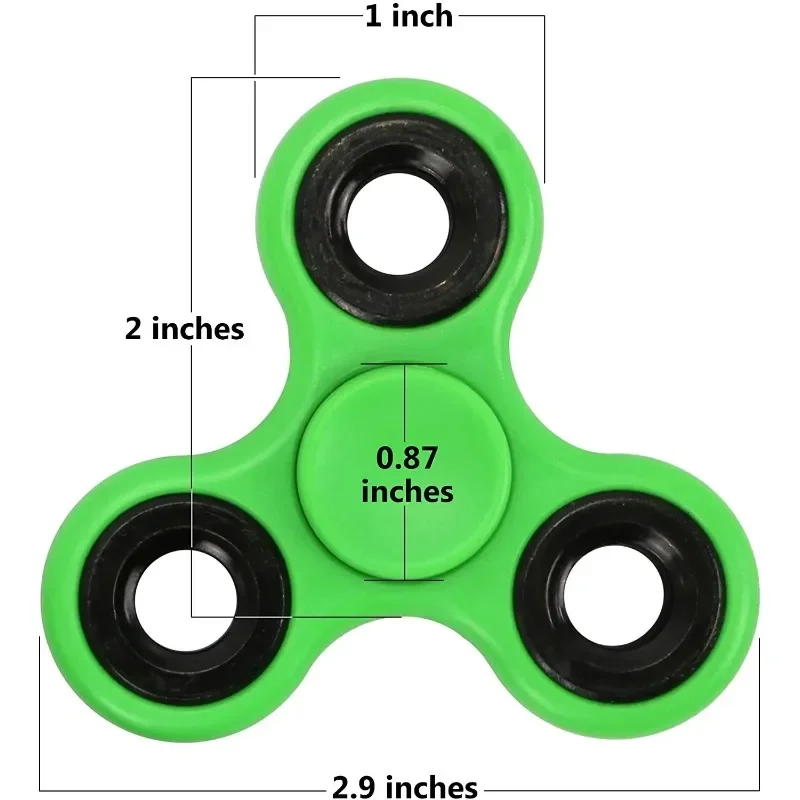ABS Fidget Spinner EDC Spinner For Autism ADHD Anti Stress Tri-Spinner High Quality Adult Kids Funny Toys 3