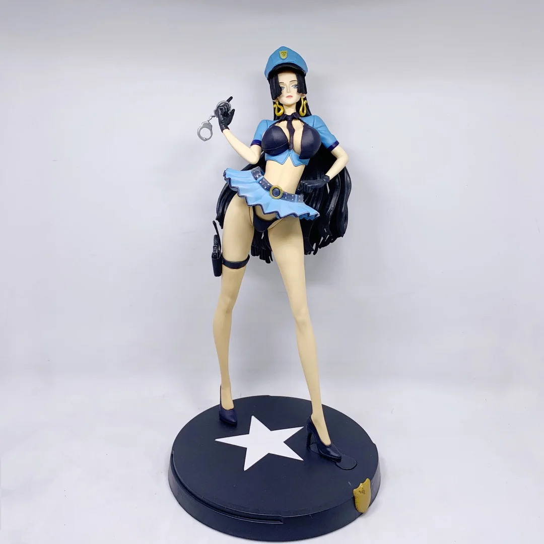 

Anime One Piece Boa Hancock GK Police Uniform PVC Action Figure Collectible Model Doll Toy 30cm
