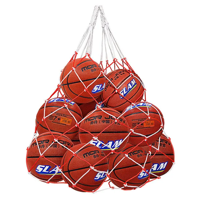 x1 Handheld Large Capacity Basketball Storage Mesh Bag Golf Volleyball Strong Weight Capacity Bold Football Net Bag Sports Goods 2