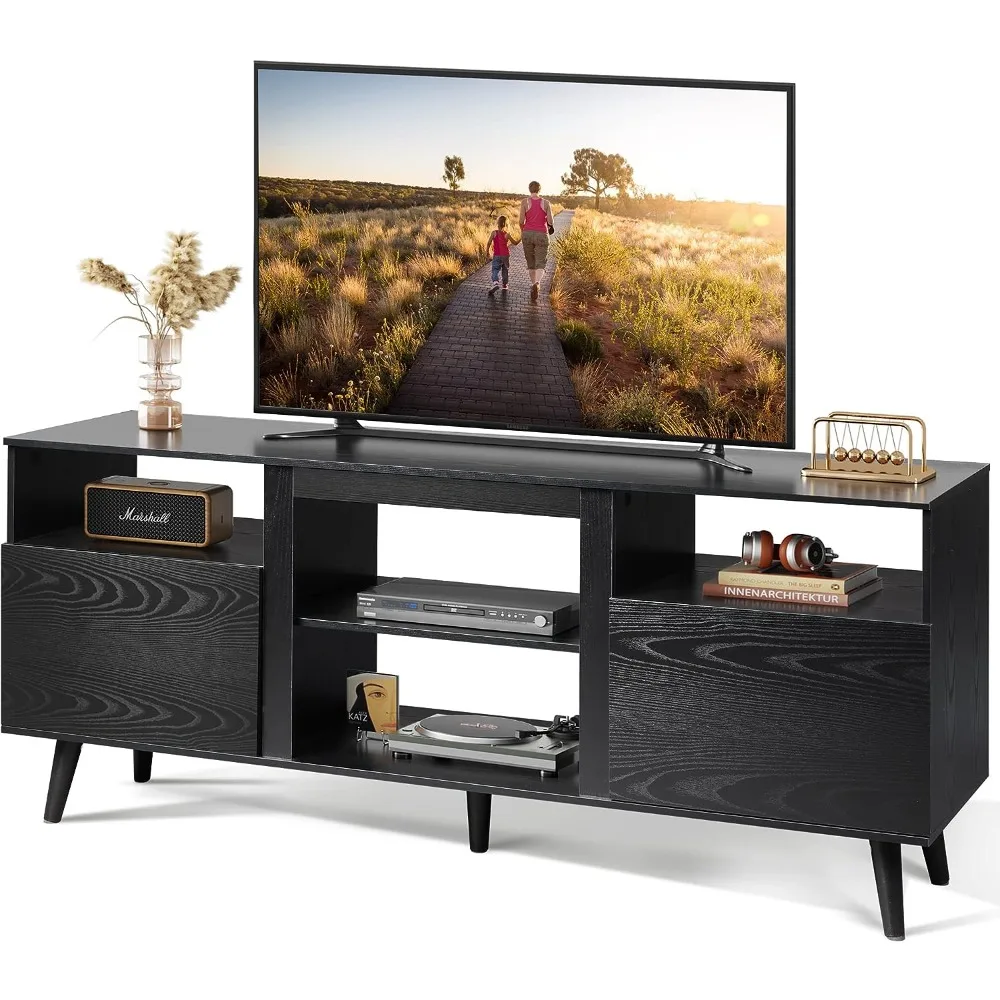 

TV Table, Open Shelf, Living Room & Bedroom, Entertainment Center, Medieval Modern TV Cabinet, Free Delivery