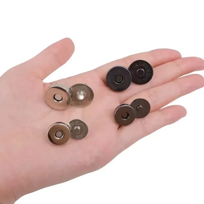 12-40pcs Invisible Magnetic Fastener No-stitch Bag Buttons Wallet Coat Handbags Magnetic Buckle Metal Luggage Parts Accessories