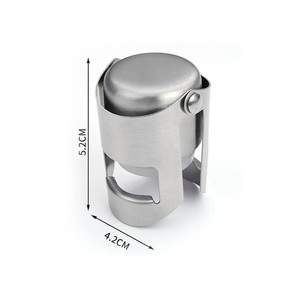 Wine Bottle Stopper Wine Beer Bottle Cork Plug Stainless Steel Champagne Sparkling stopper Bar Tools 1PC Sealing Cap