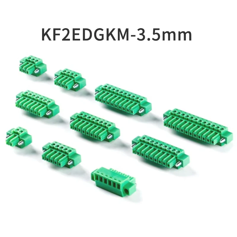 (10 Stück) KF 2EDGKM-3,5 mm – 2P 3P 4P 5P steckbarer Steckverbinder-Klemmenblock mit Polsterpositionierungsloch-Sitz KF 15EDGKM 3,5 2~18P – Detail 2