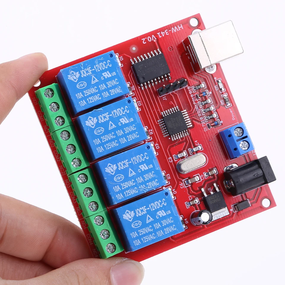Modulo Relè USB 4 Canali 12V - Controller Per PC, Scheda Interruttore Per Computer - Foto 12