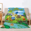 The S-Simpsons Knitted Plaid Microfiber Bedding Warm Blankets for Cold Decorative Sofa Blanket Bed Fleece Throw Blanket Fluffy 2