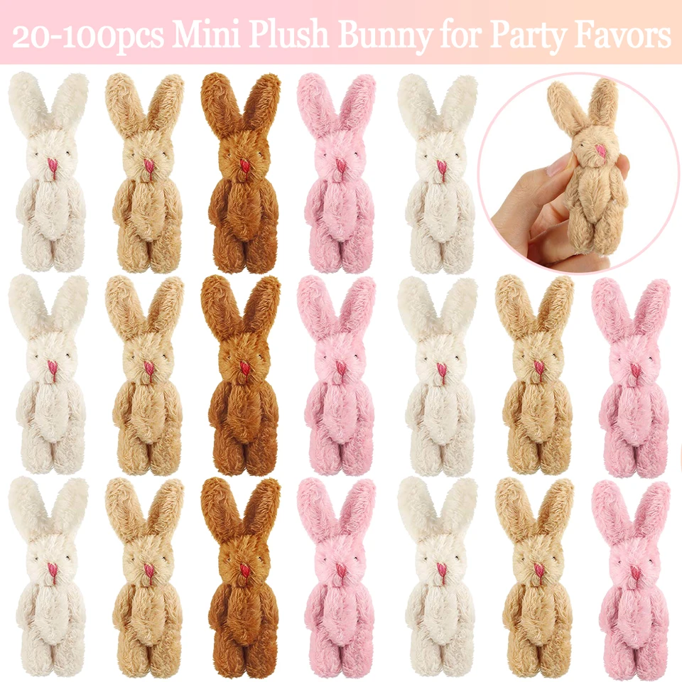 Mini Rabbit Plush Toys For Party And Wedding Decoration_voghion.com