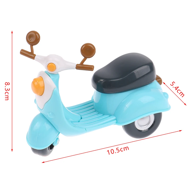 1:12 Dollhouse Miniature Cartoon Motorcycle Stroller Model Furniture Accessories For Doll House Decor Kids Pretend Play Toys