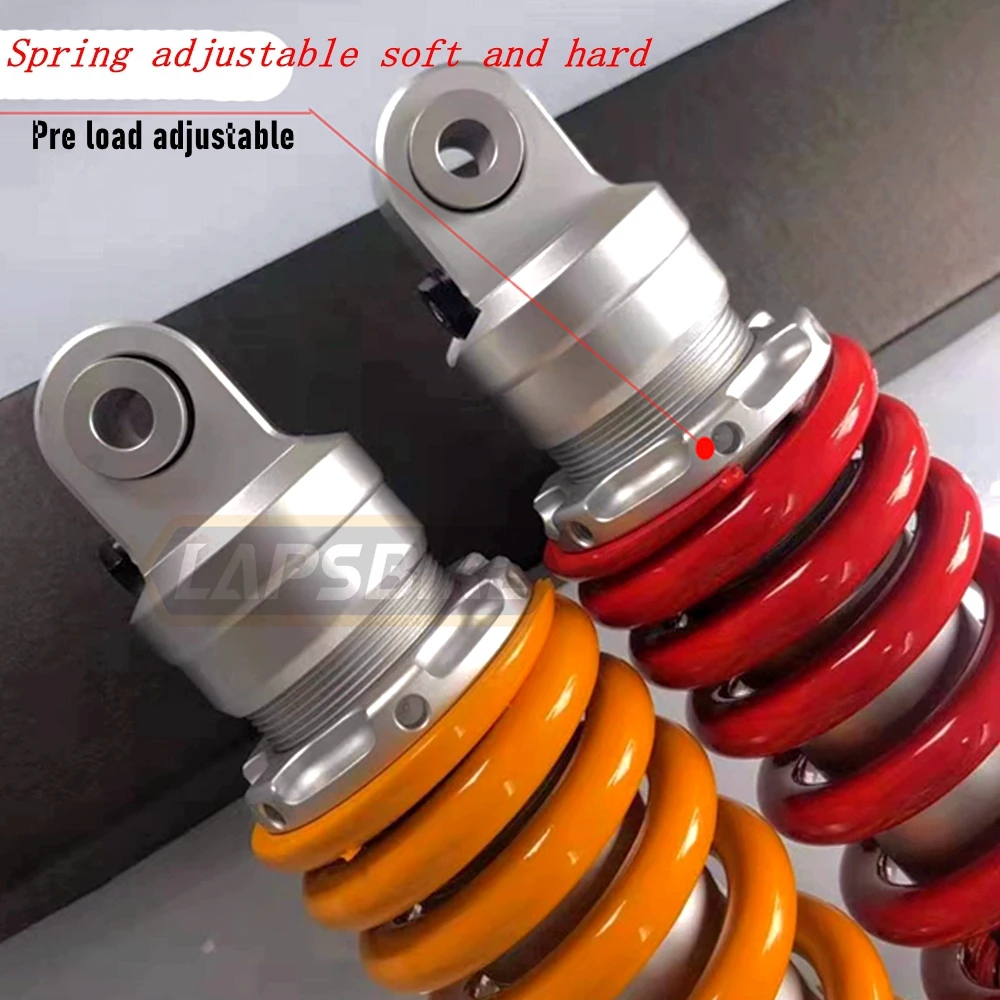 혼다 스즈키 Apulia BMW GSX250 GPR APR150 G310R GS 용 범용 320mm 조정 가능한 댐핑 오토바이 중앙 후방 충격 흡수 장치