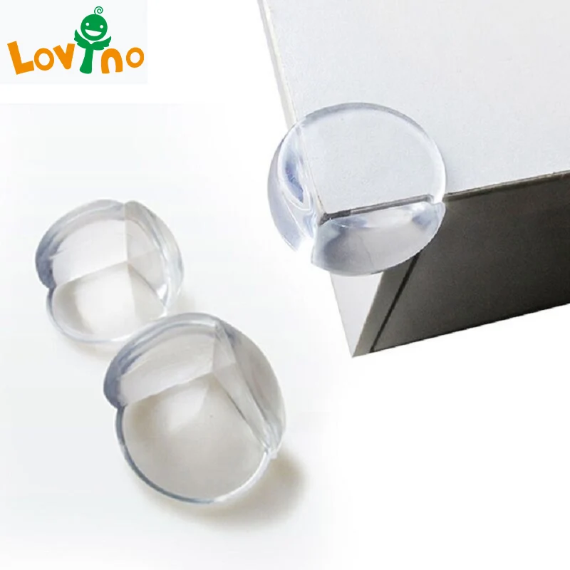 20/30pcs/lot Rubber Ball Transparent L Shape Baby Safety Silicone Corner Protector Kids Soft Clear Table Desk Edge Corner Guards