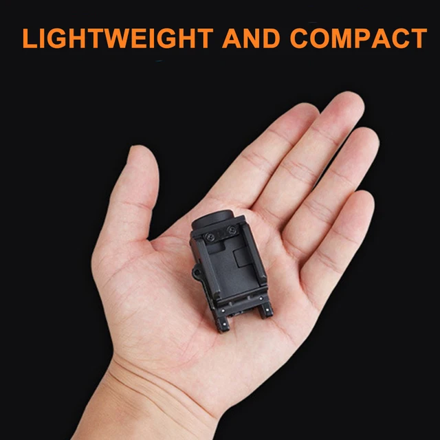  trica 800 Lumen Mini Pistol Light LED Compact Strobe Tactical  Gun Flashlight, USB Rechargeable Rail-Mounte Weapon Light for Pistol Quick  Release Light with 1913 or GL Rail, Built-in Battery (Black) 