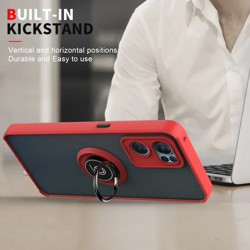 Durable Ring Holder Phone Case with Anti-Shock Protection – Versatile Back Cover