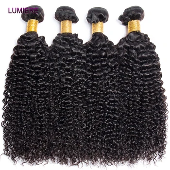 30 40” Kinky Curly Bundles 100% Human Hair Brazilian Hair Weave Bundles 1/3/4 PCS Human Hair Bundles Virgin Raw Hair Extensions 1