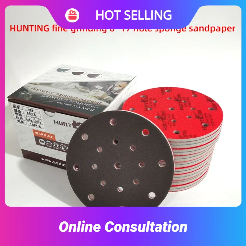 OrbitalSander6InchSpongeSandpaperForPolishingToolsHuntingKing