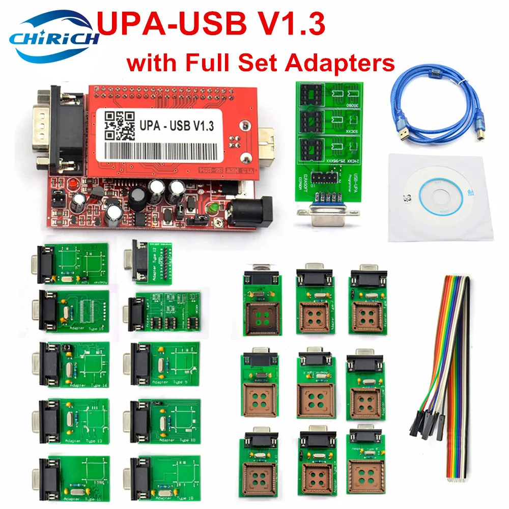 

High Quality UPA-USB V1.3 Main Unit ECU Chip Tunning UPA USB with 1.3 eeprom adapter ECU programmer lowewst price Free Shipping